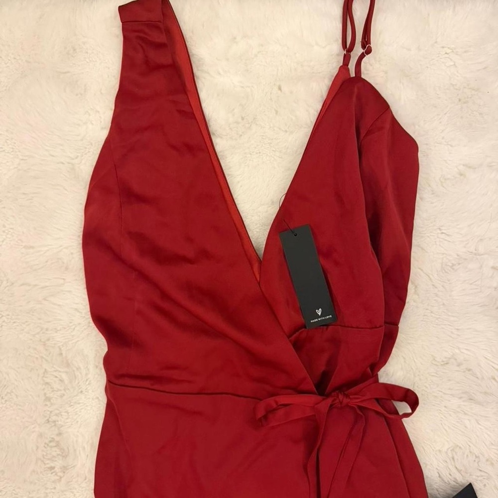 Lulu's Red Maxi Dress - Picture 6 of 7
